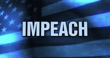 Ominous Digital Political Text - Impeach