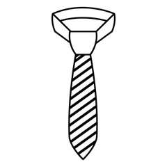 Sticker - elegant tie isolated icon vector illustration design