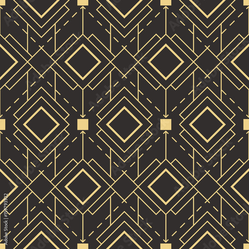 Tapety Minimalistyczne abstrakcjonistyczny-art-deco-bezszwowy-wzor