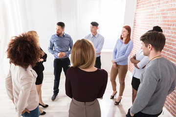 Wall Mural - Manager With His Business Colleagues