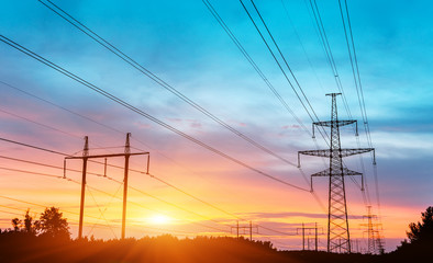 Wall Mural - electricity tower