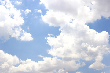 Photo of clouds in blue sky texture