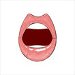 czerwone kobiece usta