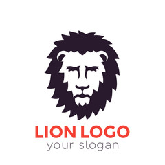 Canvas Print - lion vector logo element