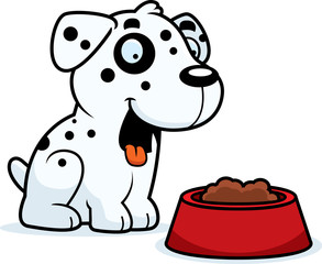 Canvas Print - Cartoon Dalmatian Food