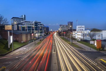 Vehicle Light Streaks on the A4