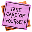 Take care of yourself reminder note