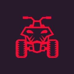 Canvas Print - quad bike, atv icon