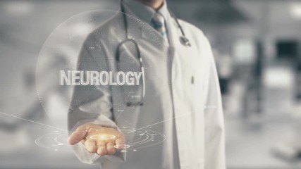 Canvas Print - Doctor holding in hand Neurology