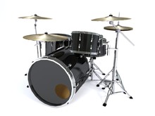 Simple 3d Black Drum