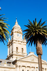 in south africa close up of the city hall