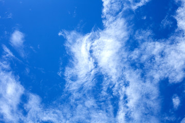 blue sky with white clouds.outdoor and nature background