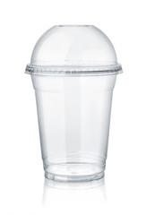 Sticker - Plastic clear cup with dome lid