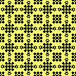 patterm impronte nere su sfondo giallo