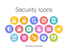 Security Icons, Pixi Series