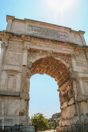 Plakat Arch of Tito, Forum Romanum, Rzym, Włochy