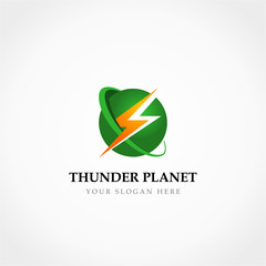 Wall Mural - Thunder Planet Logo