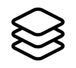 Bundle of mobile software apps / applications in the app store line art vector icon for websites