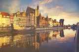 Fototapeta Miasto - Cityscape of Gdansk in Poland