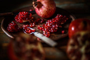 Wall Mural - Red juice pomegranate