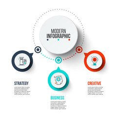 Fototapete - Business data visualization.