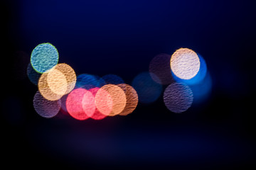 Poster - Abstract blur background with circle bokeh light