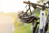 close up helmet bike