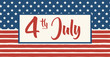 Happy Independence Day, American banners for 4th of July