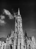 Fototapeta Miasto - Church Architectural Details in Budapest.