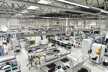 factory for assembly of electronic components