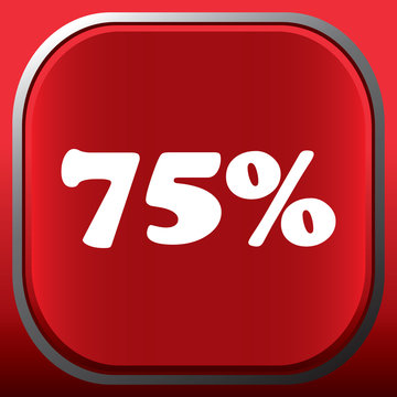 75 percent icon