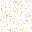 Seamless, random polka dots (pattern swatch)