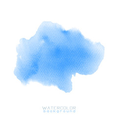 Poster - Vector hand drawn watercolor brush stain. Colorful painted stroke.