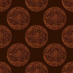 Aufkleber - ornate circles with different objects in them