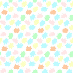 Aufkleber - colorful objects with clouds shape