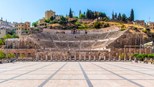 The Roman Theater In Amman