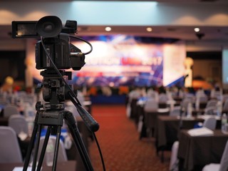 Video recording conference in the Hall 