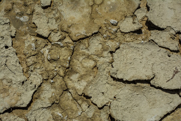 Cracked mud clay background texture