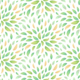 Fototapeta Kwiaty - Ditsy floral print with foliage. Vector abstract leaf seamless pattern