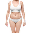 © Africa Studio - Mature woman in underwear on white background. Weight loss concept