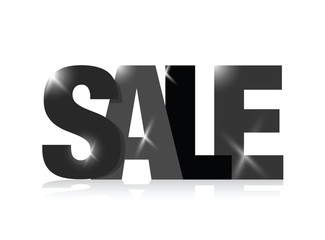 Wall Mural - black sale sign