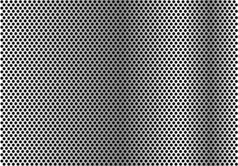 Abstract metal circle mesh pattern wallpaper background texture vector illustration.