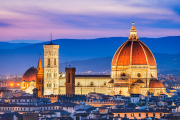 Fototapete - Florence, Tuscany, Italy - Duomo Santa Maria del Fiori