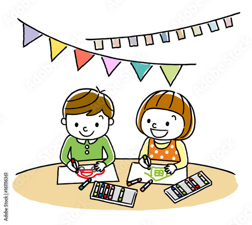 Fotografia, Obraz 子供：絵を描く、お絵かき