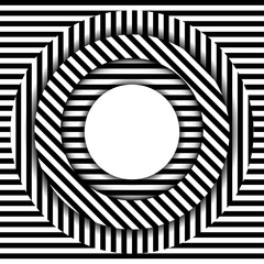 Poster - abstract background with circles, lines and shadow