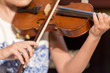 girl plays violin