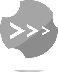 Poster - Apps icon. abstract sign on web button isolated on white