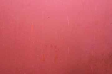 Wall Mural - Vintage texture of old metal doors painted red