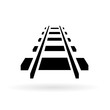Railway icon, vector design