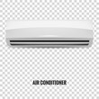 Air conditioner. Realistic air conditioner isolated. Air Conditioner mock up